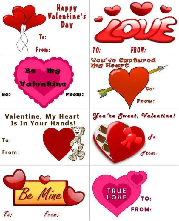 валентинка на английском