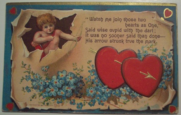 валентинка винтажная