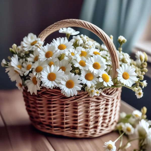 красивые ромашки