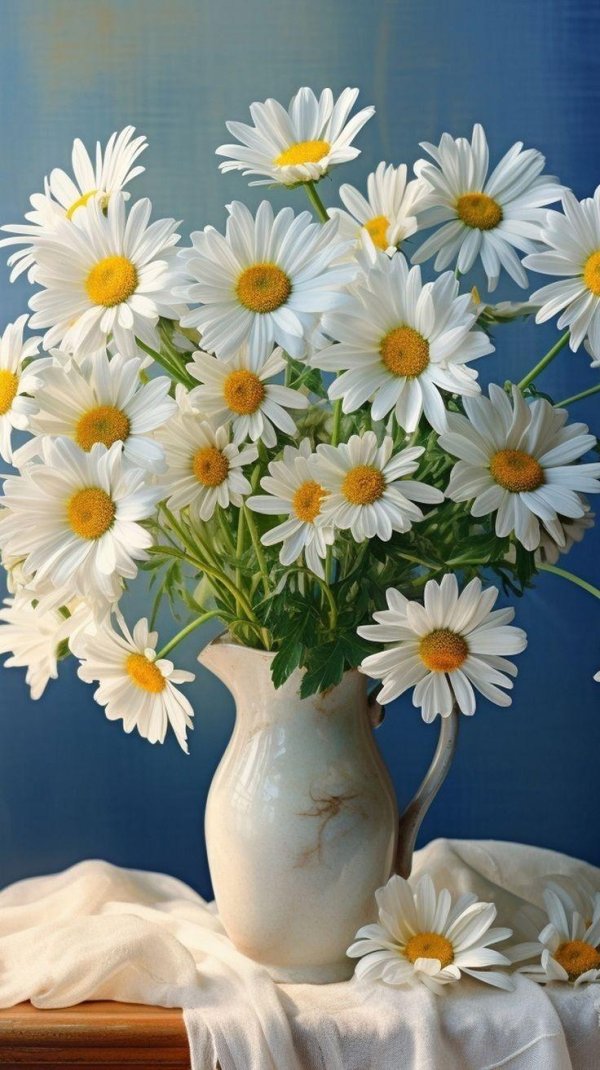 ромашка в вазе