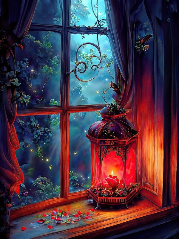 рисунки фонарей