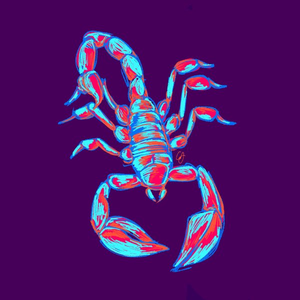 неоновый скорпион