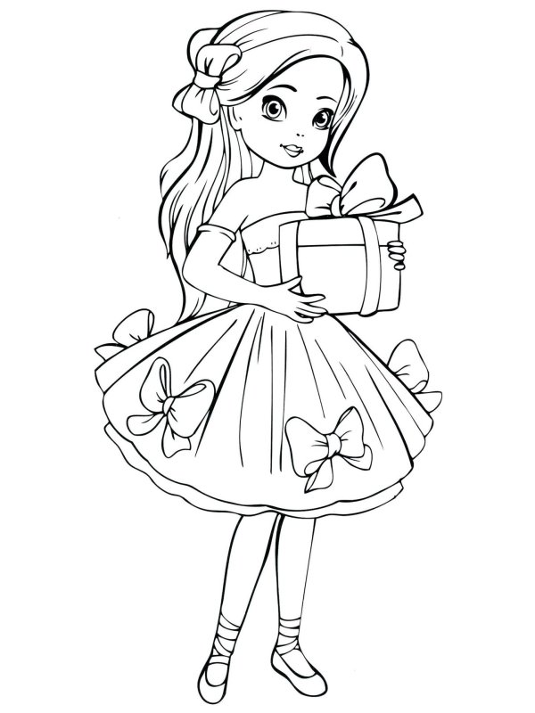 раскраска для девочек
