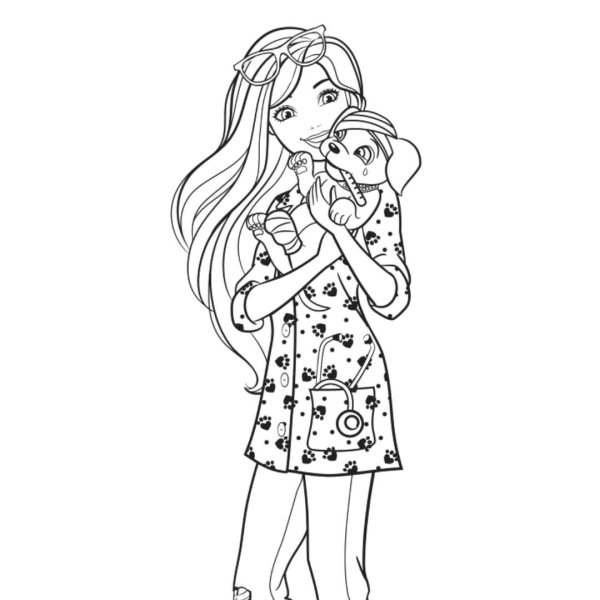 распечатать раскраски барби