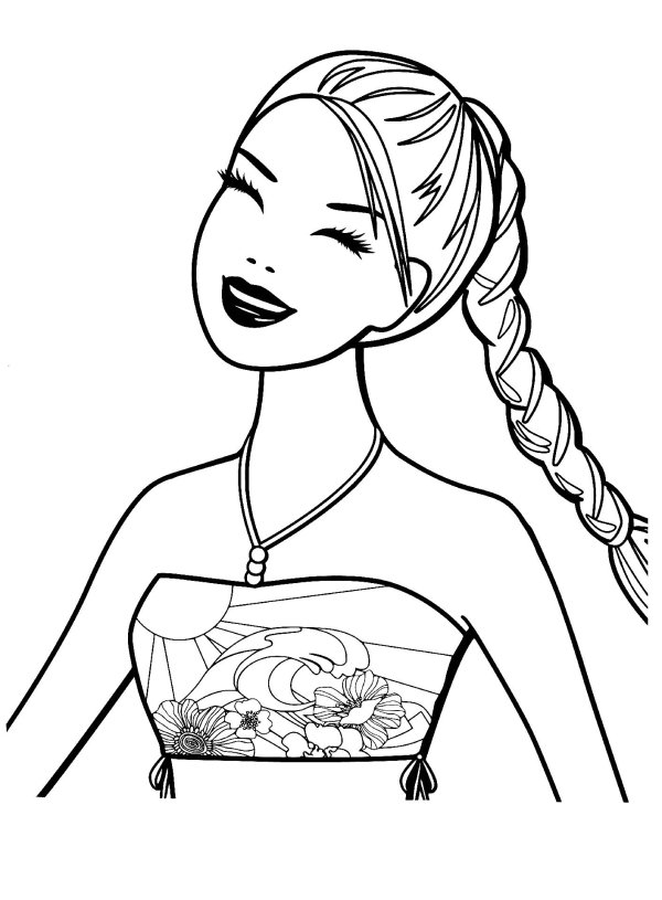 раскраска девушек