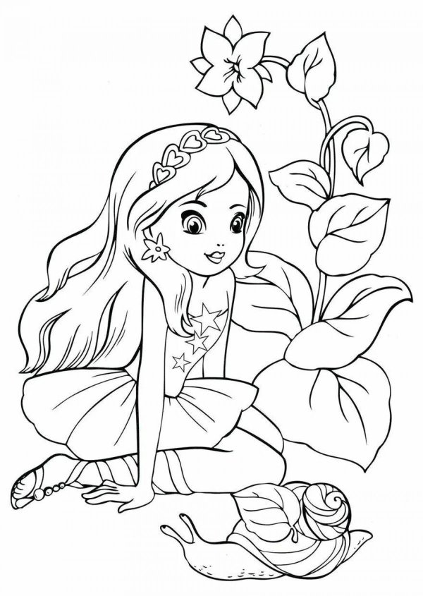 разукрашки для девочек