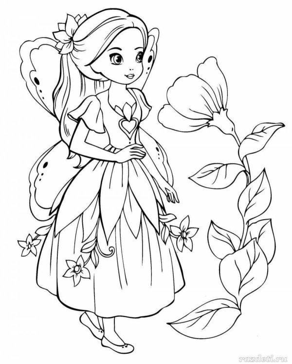 разукрашки для девочек