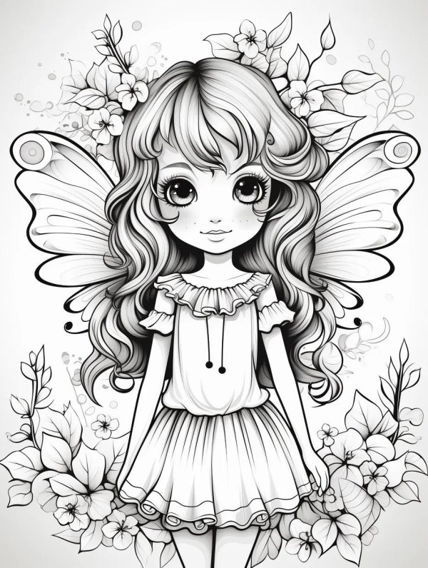 раскраска девочек