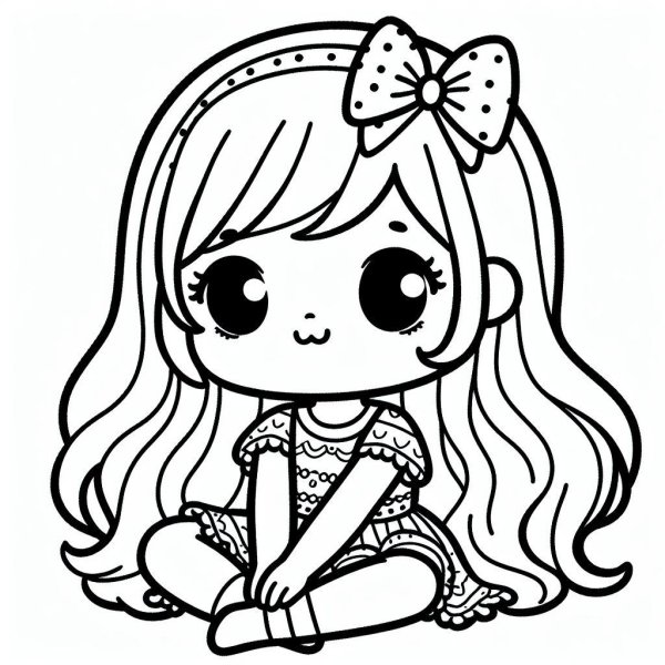 разукрашки куколки