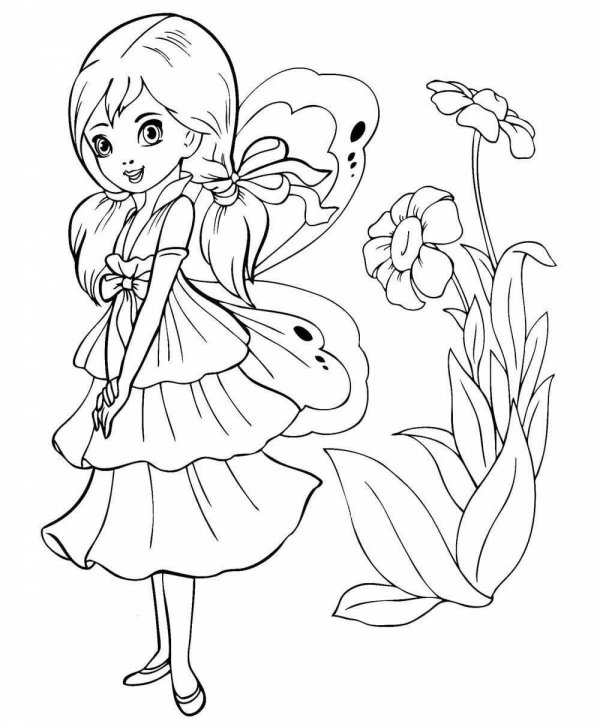 разукрашки для девочек