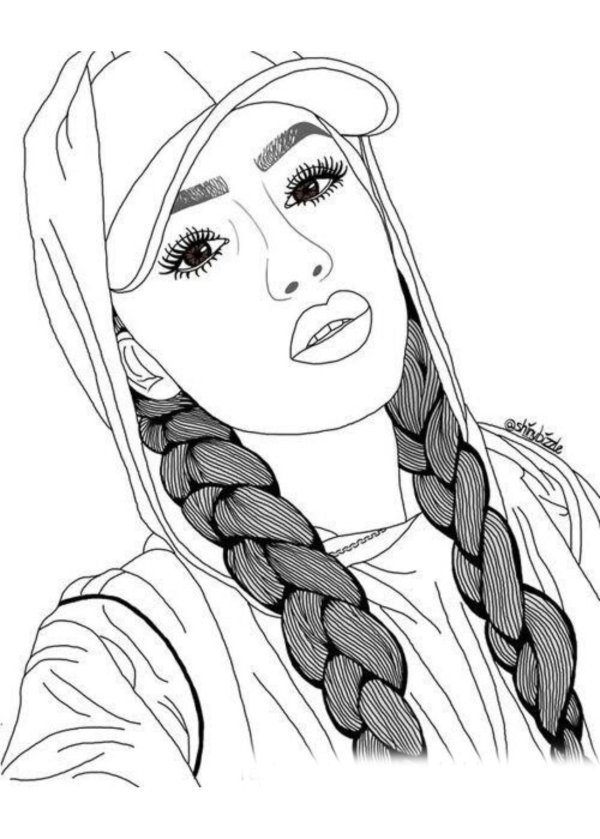 раскраска девушек
