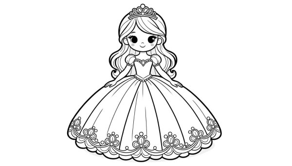 разукрашка принцесс