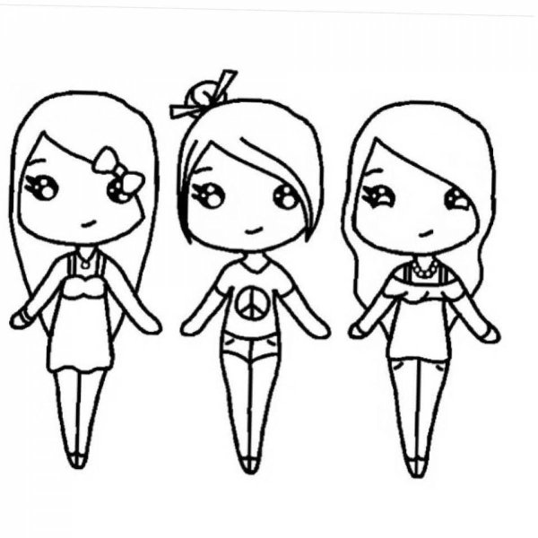 легкие рисунки для девочек
