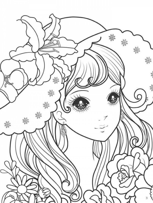 раскраска девушек