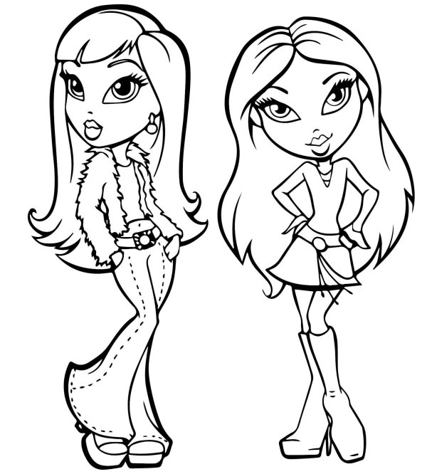 раскраски братц джейд