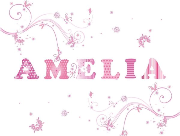 надпись амелия