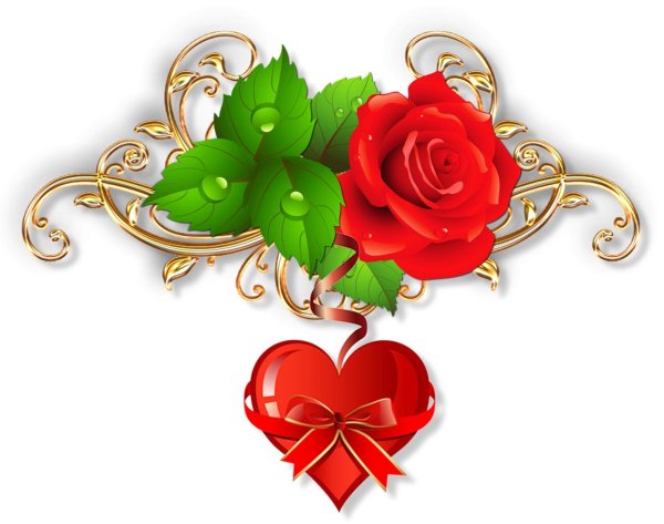 сердце розы