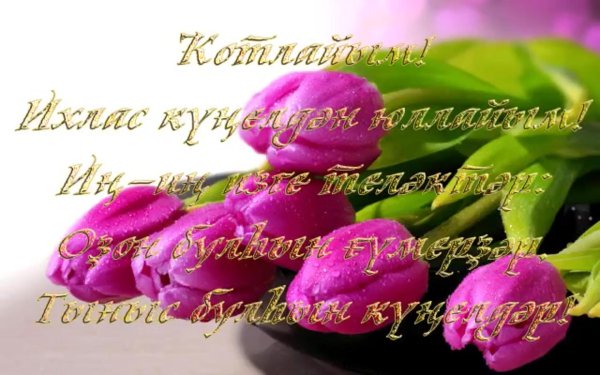 поздравление на татарском