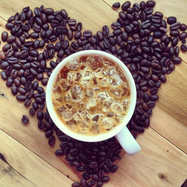 кофе сердце