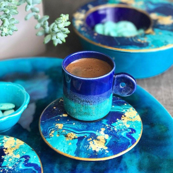 синие кружки