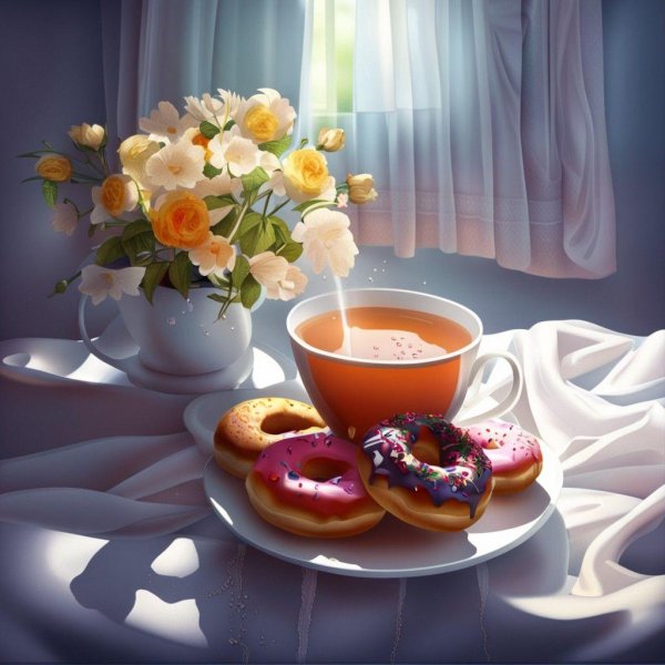 вкусные пончики