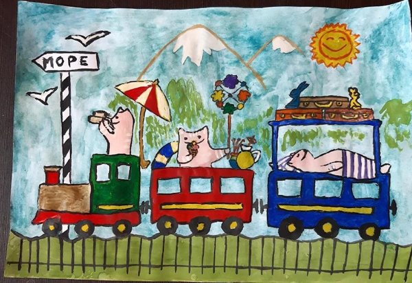 детский паровозик