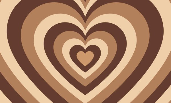 коричневое сердечко