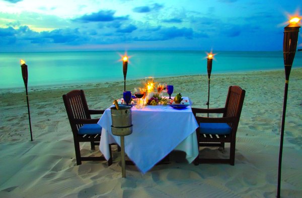 ужин на пляже