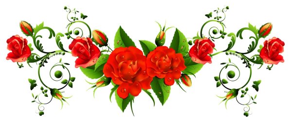 орнамент розы