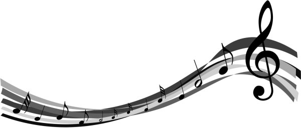 нота на белом фоне