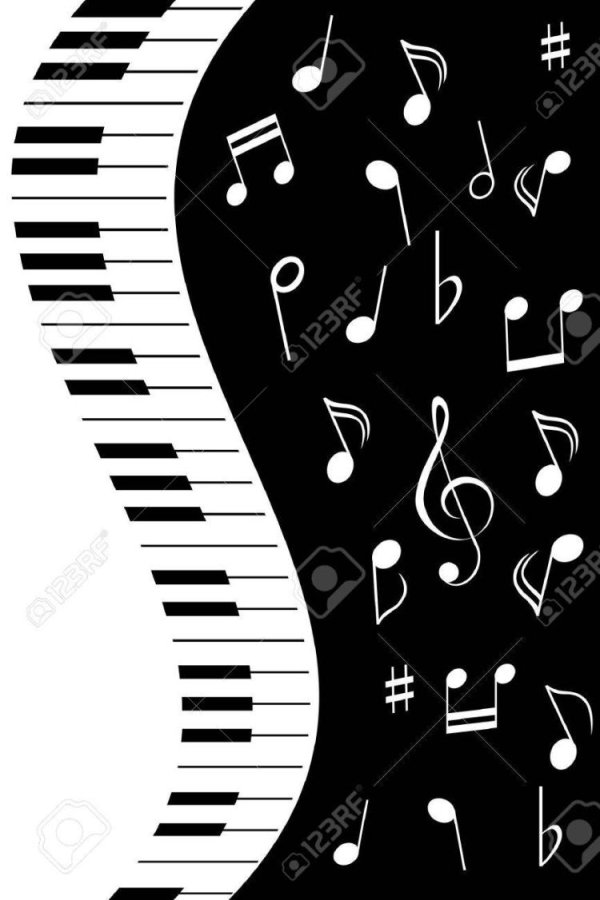 клавиши пианино вектор