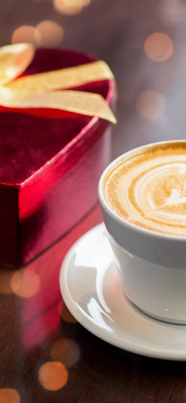 кофе с сердцем