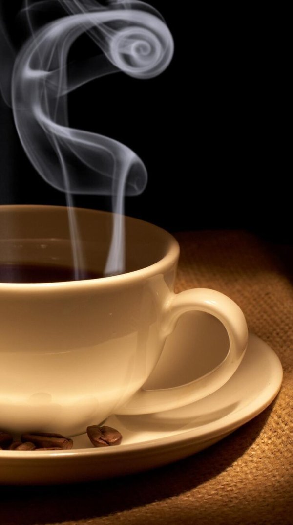 горячего кофе