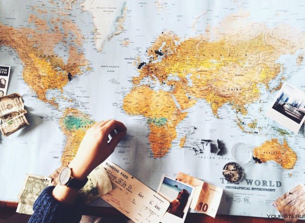 карта путешествий