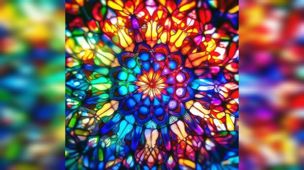 разноцветное стекло