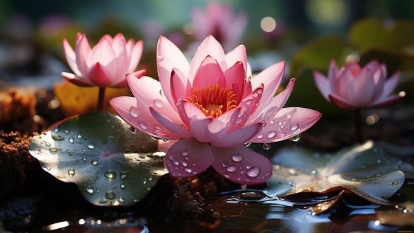 цветок на воде