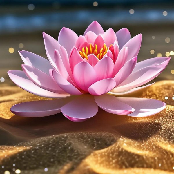 розовые лотосы