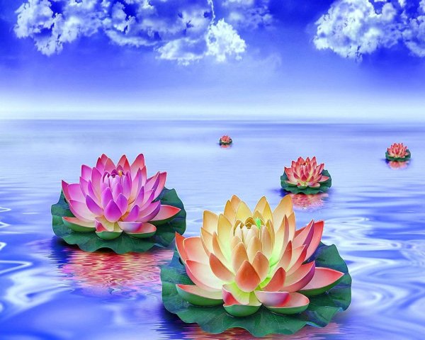 цветки лотоса
