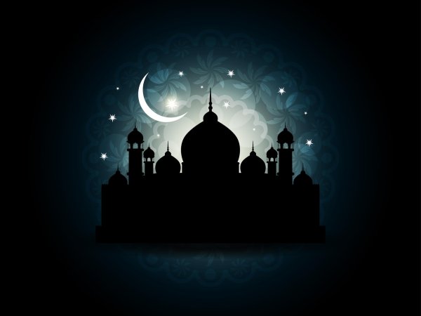 рамадан мубарак с мечетью