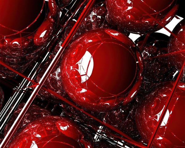 в красных тонах