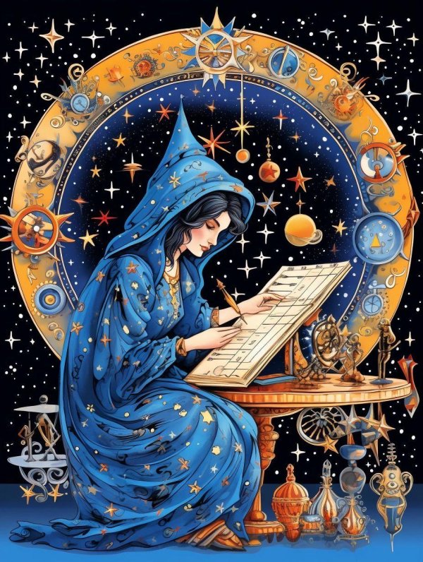 астролог рисунок