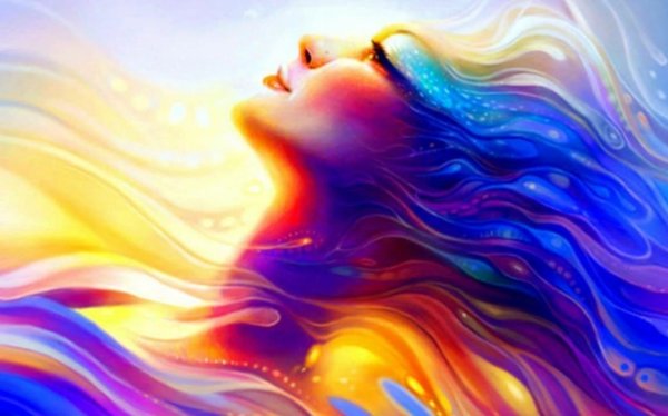 радужная женщина