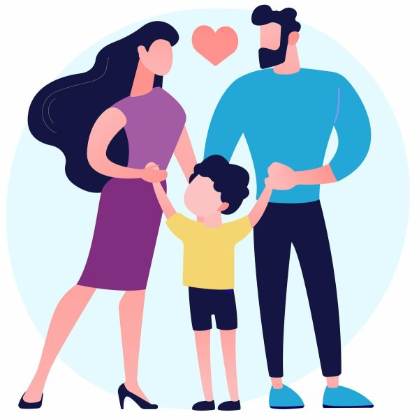 объятия семьи