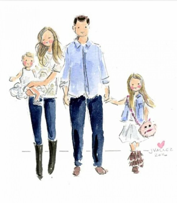 рисунок семейный