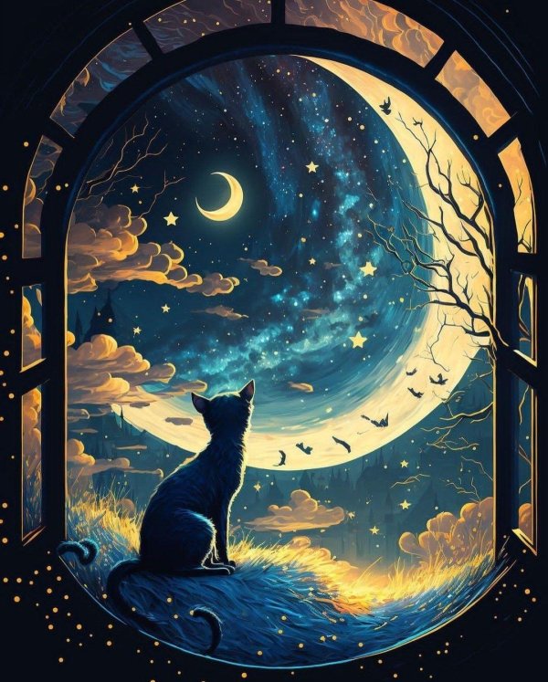 кошачий арт