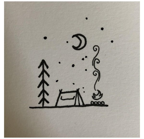 рисунки черной ручкой