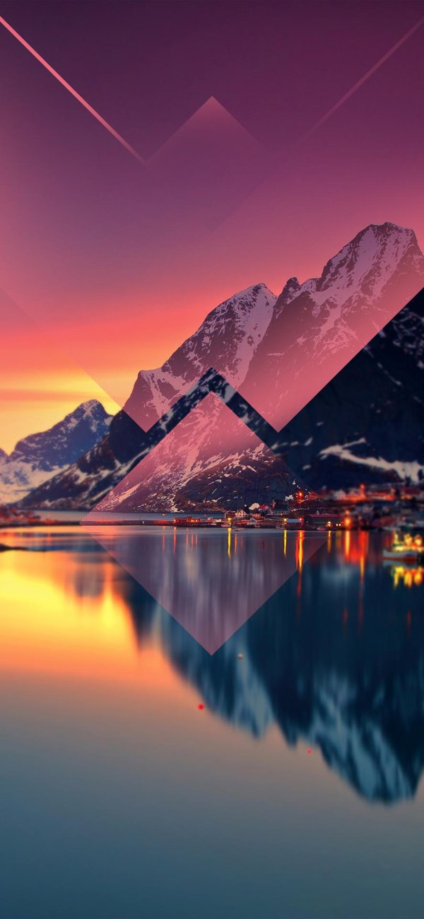 норвегия лофотенские острова закат