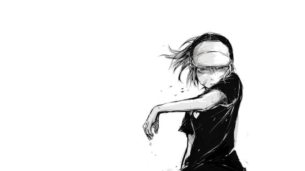 черно белые арты