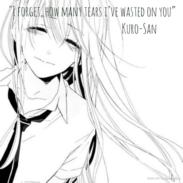 аниме бело черное