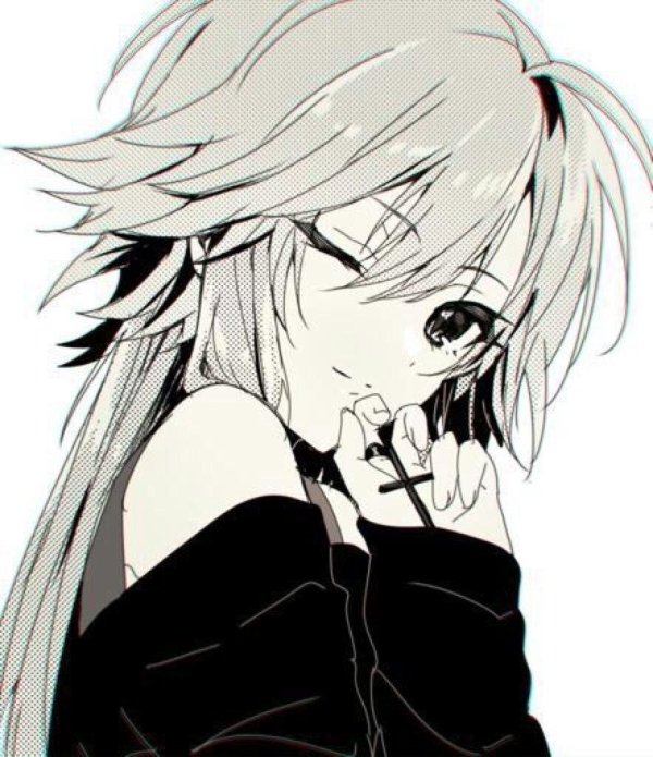 ниномия асука чёрно белая